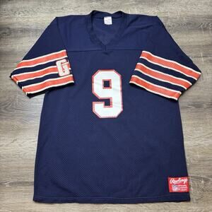 Vintage Jim McMahon #9 Chicago Bears NFL Rawlings Jersey Size Large Made In USA